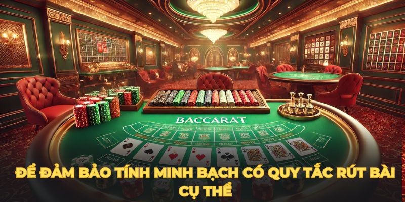 Để đảm bảo tính minh bạch có quy tắc rút bài cụ thể